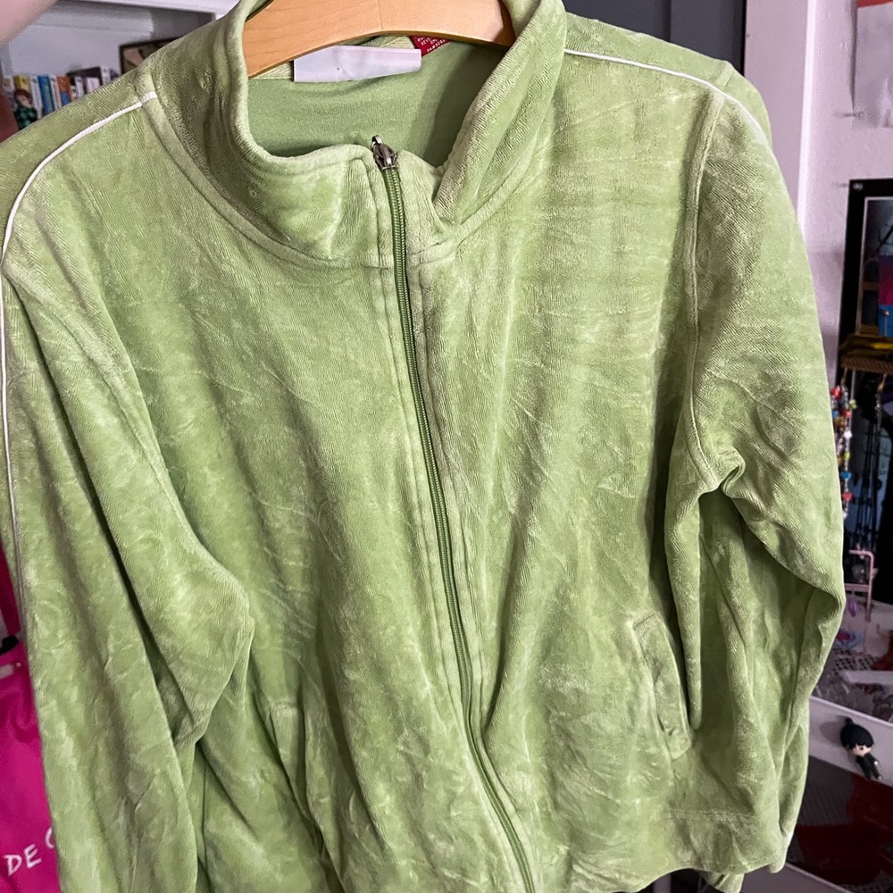 • VINTAGE Y2K GLORIA VANDERBILT tracksuit zip up jacket size L GREAT CONDITION!